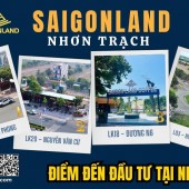 Saigonland cần bán 20 nền đất dự án Hud & XDHN Nhơn Trạch Đồng Nai giá tốt
