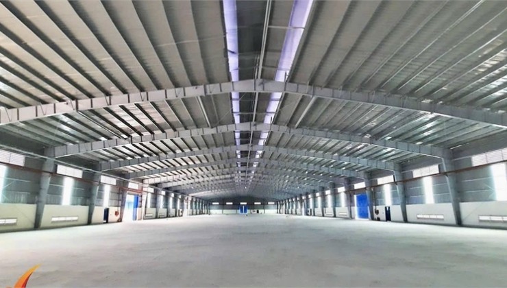 xưởng cho thuê sản xuất, với tổng sàn 10,000m2 tiếp nhận nhiều ngành nghề theo QĐ