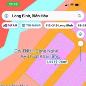 Bán đất P.Long Bình, sát KCN AMATA, đường nhựa 6m chỉ 1ty950