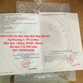 CHÍNH CHỦ Cần Bán Gấp Nhà Đẹp-Giá Rẻ Tại Phường 7, TP Cà Mau