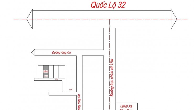 35m2 gần Vành đai 4, QL32 giá rẻ nhất chỉ 1,45 tỷ