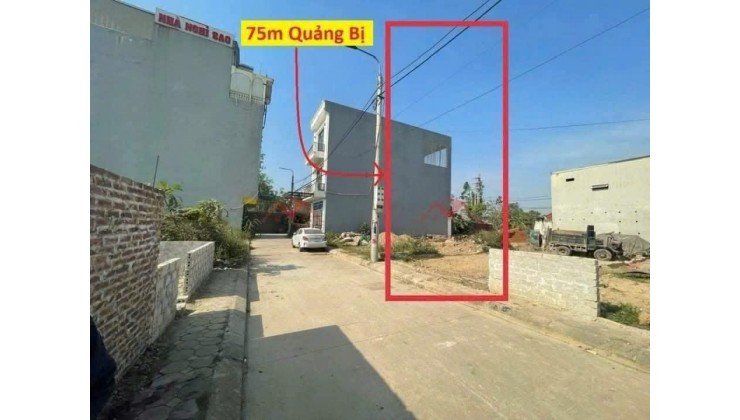 Đấu giá xã Quảng Bị, Chương Mỹ, Hà Nội, phân lô, vỉa hè, ô tô tránh, 75m2, giá đầu tư