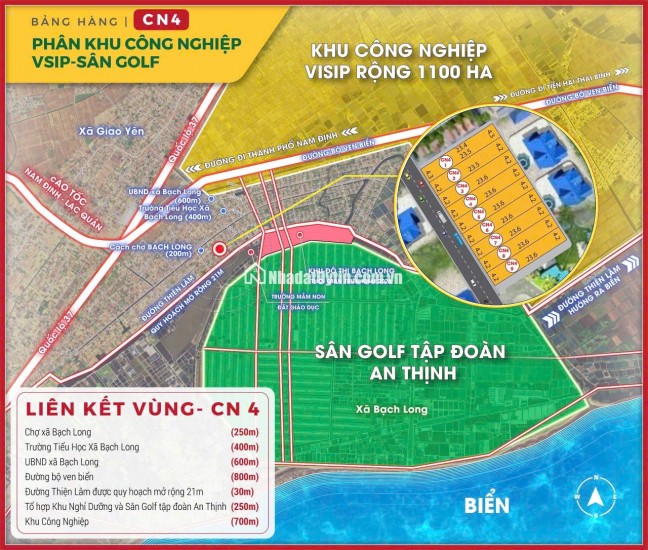 Giá sốc, đất Quất Lâm, Giao Thủy, Nam Định, 1,2 tỷ, 101m2, đẹp, nhiều tiện ích