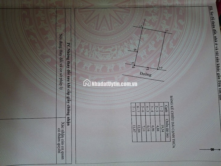 Bán miếng đất thổ cư diện tích 235m2 tại số nhà 253 thôn Tiên Đài, xã Văn Tiến, H. Yên Lạc, VP