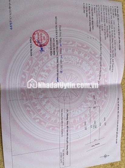 CẦN BÁN LÔ ĐẤT ĐẸP TẠI HUYỆN THỌ XUÂN TỈNH THANH HOÁ
