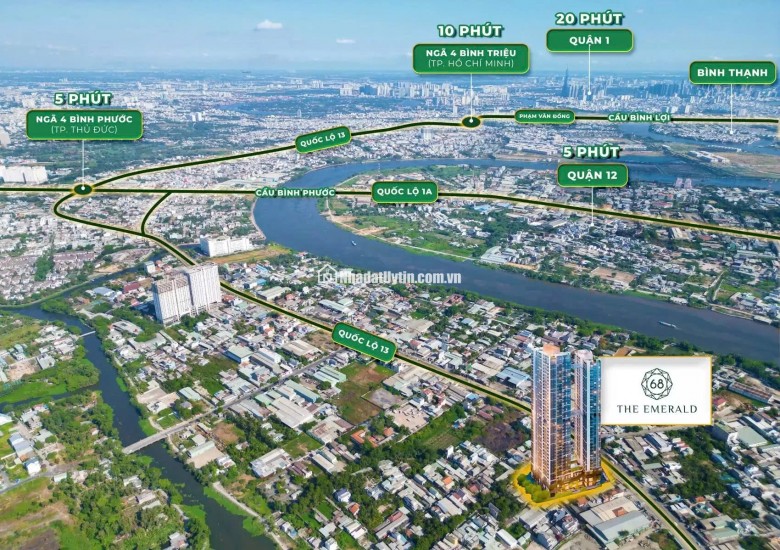 Căn hộ cao cấp mặt tiền Quốc Lộ 13, Cách Quận 1 chỉ 11km