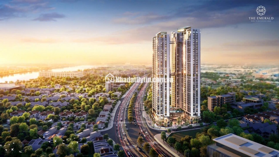 dự án the emerald 68 nằm cách trung tâm thành phố 9km
