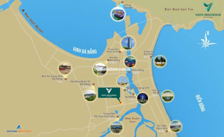 CỰC ÍT - SỞ HỮU CĂN HỘ 2PN HẠNG SANG VISTA RESIDENCE TẠI TRUNG TÂM ĐÀ NẴNG - GIÁ SIÊU KHUYẾN MÃI
