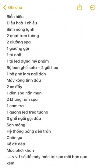 SANG NHƯỢNG TOÀN BỘ SPA 30M2 SỐ 4 Ngõ 113  TRÂU QUỲ - GIA LÂM