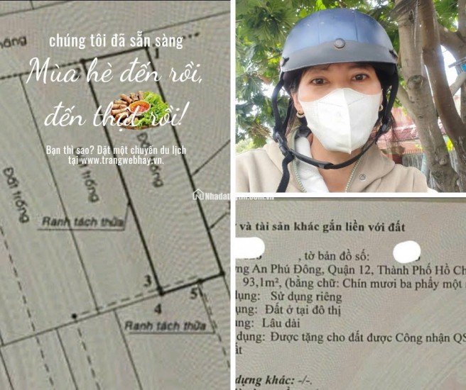 BÁN 93M2 ĐẤT 4.1 TỶ VƯỜN LÀI AN PHÚ ĐÔNG TẶNG DÃY TRỌ