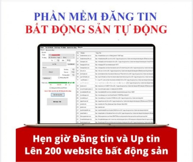 PHẦN MỀM ĐĂNG TIN BĐS VBDSP – TỰ ĐỘNG UP TIN LÊN TOP ALONHADAT