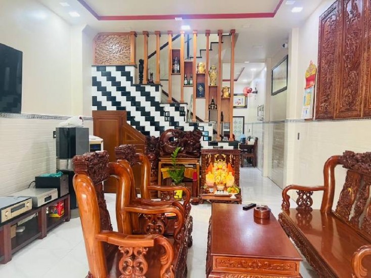 TÂN KỲ TÂN QUÝ - TÂN PHÚ - 64M2 (4,6x14) 4 TẦNG - HẺM XE TẢI TRÁNH - GẦN MẶT TIỀN - NGANG 4,5M - NGAY TT THƯƠNG MẠI SIÊU THỊ AEON SẦM UẤT - 7,3 TỶ TL