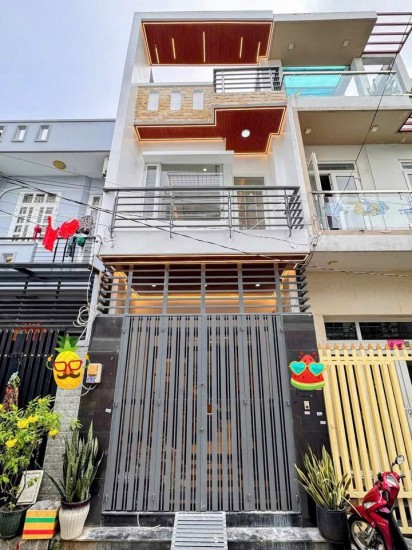 LIÊN KHU 1-6  - BÌNH TRỊ ĐÔNG - BÌNH TÂN - 56M2 (4x14) NHÀ 3 TẦNG KIÊN CỐ - HẺM ÔTÔ 7M VIVU - KHU VIP AN NINH - MUA BÁN SẦM UẤT - SỔ VUÔNG VỨC