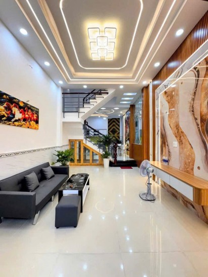 LIÊN KHU 1-6  - BÌNH TRỊ ĐÔNG - BÌNH TÂN - 56M2 (4x14) NHÀ 3 TẦNG KIÊN CỐ - HẺM ÔTÔ 7M VIVU - KHU VIP AN NINH - MUA BÁN SẦM UẤT - SỔ VUÔNG VỨC