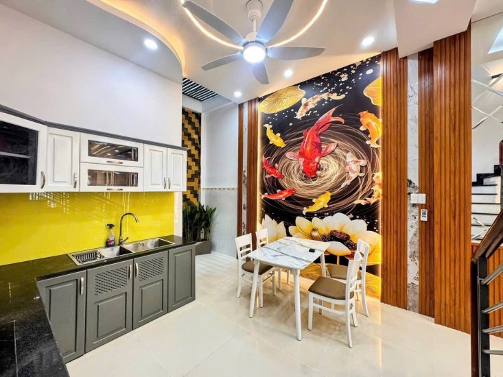 LIÊN KHU 1-6  - BÌNH TRỊ ĐÔNG - BÌNH TÂN - 56M2 (4x14) NHÀ 3 TẦNG KIÊN CỐ - HẺM ÔTÔ 7M VIVU - KHU VIP AN NINH - MUA BÁN SẦM UẤT - SỔ VUÔNG VỨC