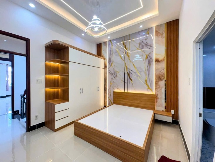 LIÊN KHU 1-6  - BÌNH TRỊ ĐÔNG - BÌNH TÂN - 56M2 (4x14) NHÀ 3 TẦNG KIÊN CỐ - HẺM ÔTÔ 7M VIVU - KHU VIP AN NINH - MUA BÁN SẦM UẤT - SỔ VUÔNG VỨC