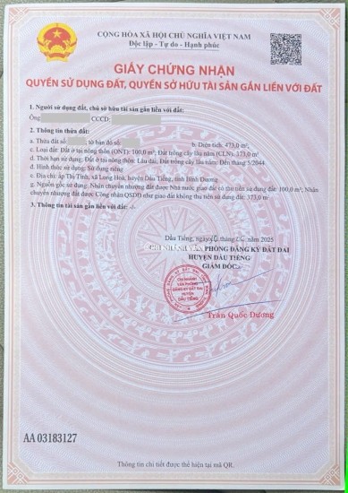 Lô góc ngay mặt tiền đường tỉnh ĐT750 nằm sát KCN giá 3,7tr/m2