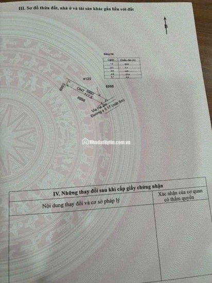 ĐẤT QUA CẦU CHỢ TRẠM, CẦN ĐƯỚC, ĐƯỜNG NHỰA 5M, NGÃ TƯ TÂN LÂN