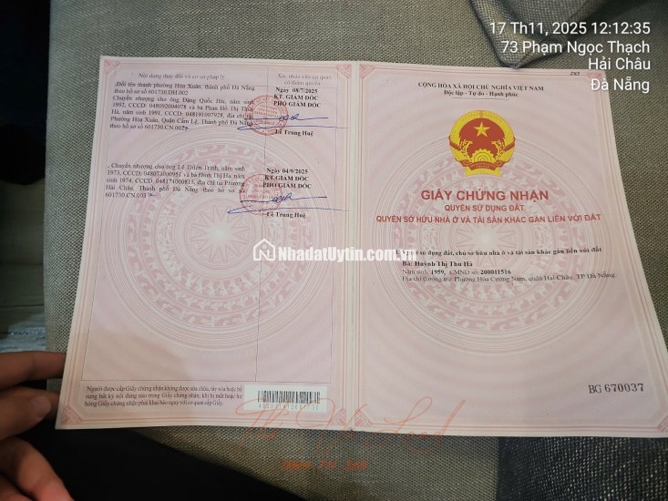 Chủ cần tiền ra nhanh.
Đường 10,5m. Võ Văn Ngân giá 5,950 tỷ- hoà xuân
Lh: 0843.222222 chính chủ