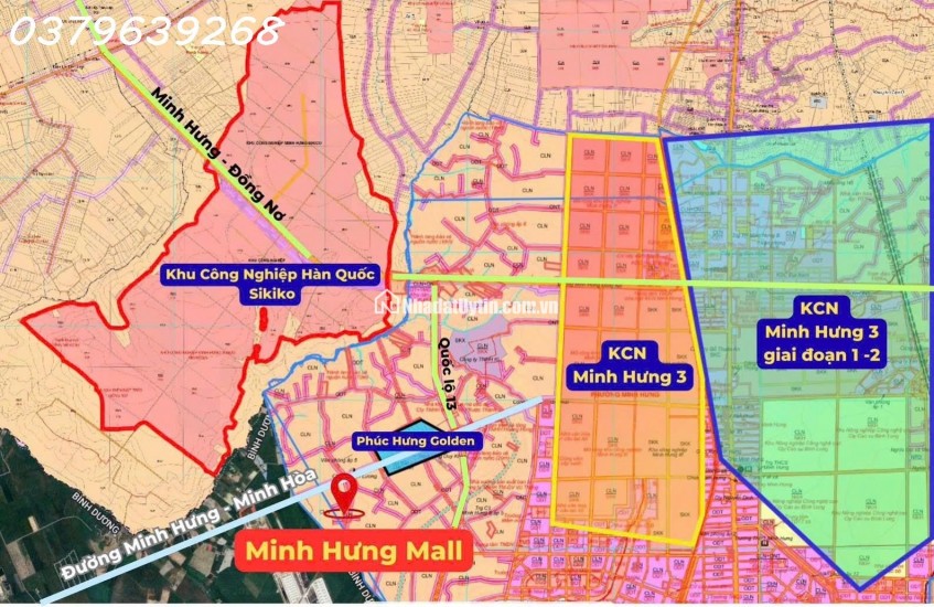 BÁN ĐẤT GIÁ RẺ-  CÓ THỔ CƯ- SỔ SẴN- GẦN KCN MINH HƯNG- GIÁ CHỈ TỪ 595TR