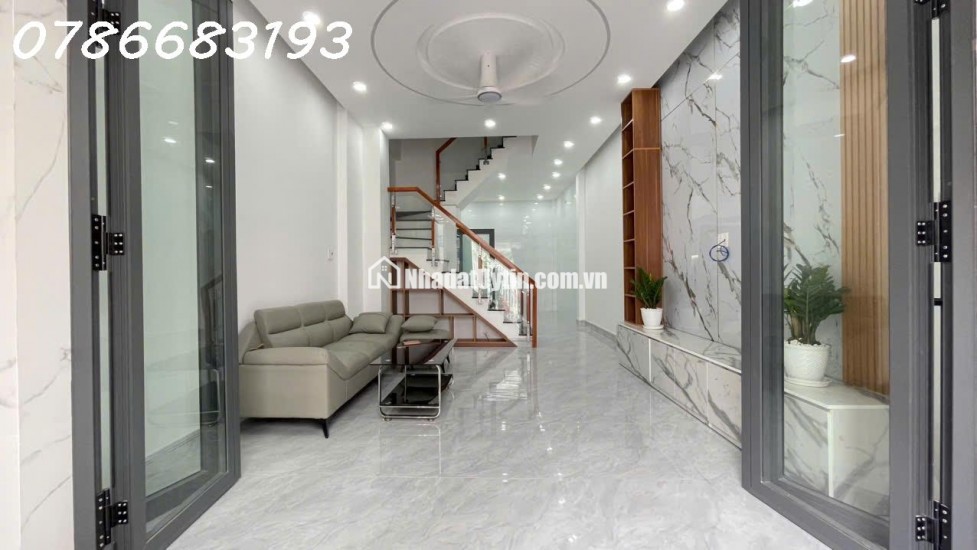 BÁN NHÀ HẺM THÔNG 5M ĐẶNG CHẤT GIÁP QUẬN 1, 5,  4PN - 3 TẦNG SỔ RIÊNG GIÁ 7.99 TỶ