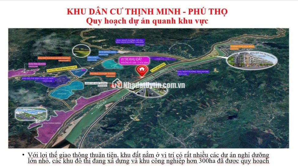 600 TRIỆU - Đất nền TP Hòa Bình GIÁ F0: View sông Đà - sẵn sổ đỏ công chứng ngay
