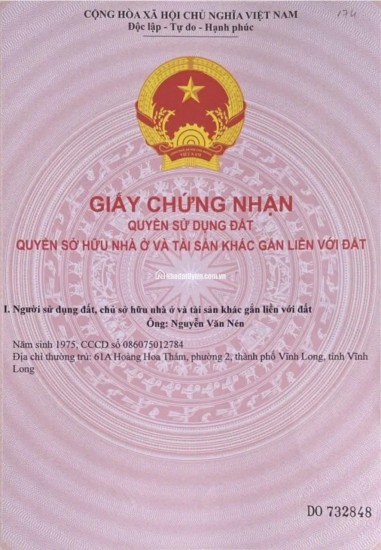 BÁN ĐẤT TẠI HOÁ AN, BIÊN HOÀ, ĐỒNG NAI, DT 4202 M2 SHR 12.5 TỶ. LH:0919228287.