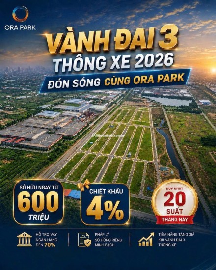 ĐẤT NỀN SỔ HỒNG RIÊNG LIỀN KỀ VINHOMES HÓC MÔN | GIÁ CHỈ 18TR/M²