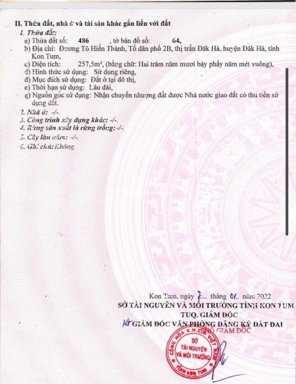 Cơ hội vàng cho nhà đầu tư tại Đăk Hà, Kon Tum.