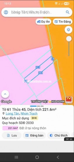 Cần bán GẤP GẤP đất mặt tiền đường Nguyễn Hữu Cảnh Nhơ Trạch 0969128268