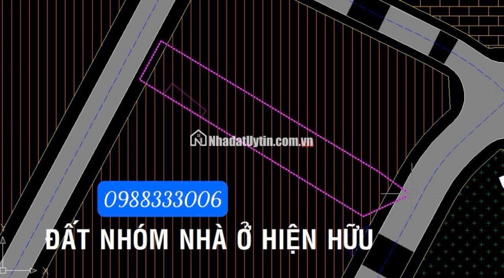 BÁN ĐẤT MT ĐƯỜNG BẦU GIÃ, CỦ CHI - DT 1.529,4M2 - SHR - 17TR/M2. LH:0988333006.