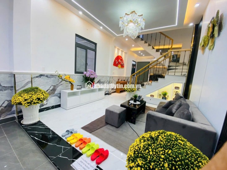6,350 TỶ CÓ NHÀ MỚI FULL NỘI THẤT HUỲNH TẤN PHÁT, NHÀ BÈ (4X13) 3 TẦNG - 5PN - SỔ HỒNG RIÊNG