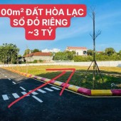 Bán gấp đất thổ cư 100m2 Hoà Lạc, Thạch Thất, Hà Nội. Sổ hồng. Giá 3 tỷ. LH: 0982791453
