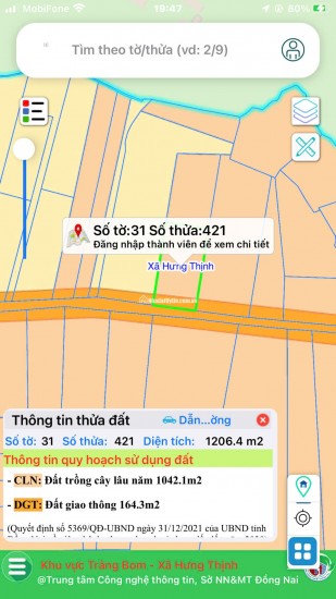 CẦN BÁN 2253M2 ĐẤT TRỒNG CÂY TẠI ĐỒNG NAI, SHR, CHỈ 3.6 TỶ. LH:0902878512.