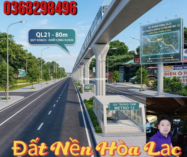 cắt lỗ, bán gấp mảnh đất Hoà Lạc 100m2 full thổ cư