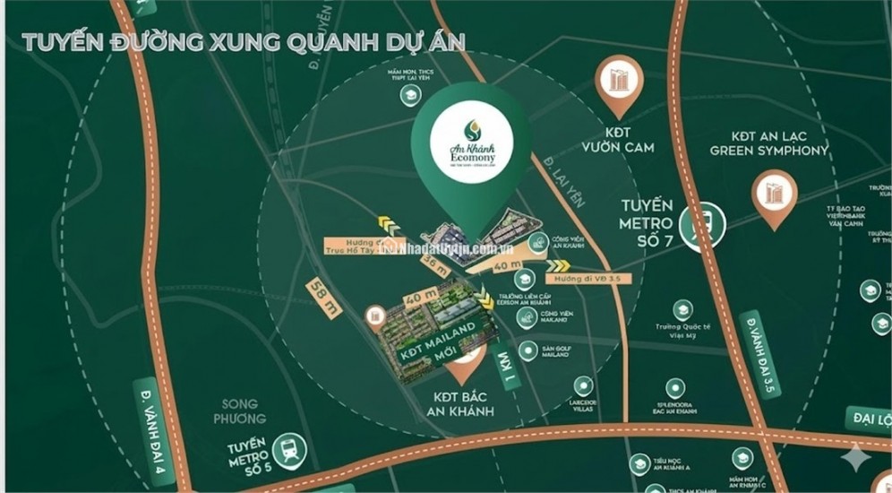 Bán liền kề dự án ecomony bắc an khánh_hoài đức siêu rẻ đường 36