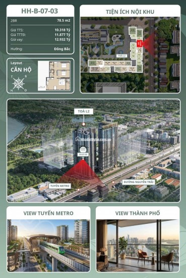  CĂN 2PN HƯỚNG ĐÔNG BẮC VIEW NGUYỄN TRÃI – LỰA CHỌN PHÙ HỢP CHO KHÁCH HÀNG ƯA CHUỘNG VỊ TRÍ TRUNG TÂM