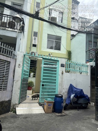 Bán nhà 414/28/9 Đoàn Văn Bơ, P.Khánh Hội, TPHCM. 99m2 SHR chỉ 9.8 tỷ. Lh: 0917873287
