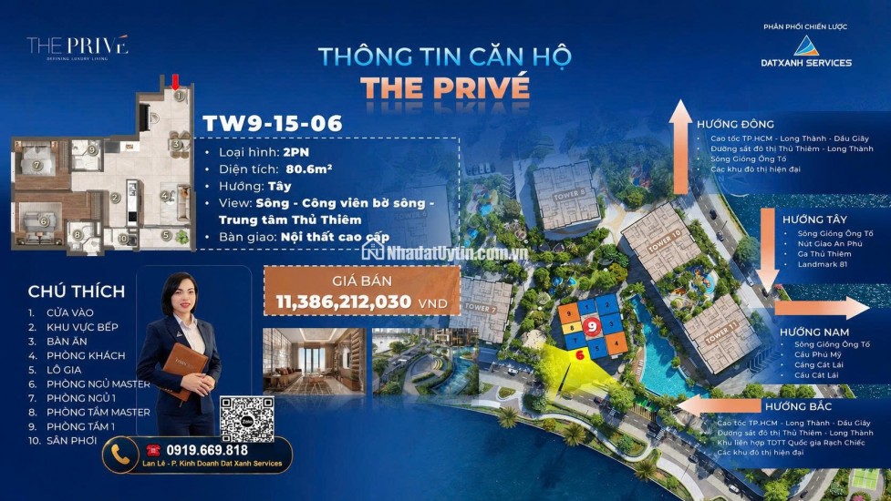 BÁN CĂN 2PN VIEW SÔNG ĐẸP THE PRIVÉ – CHỈ 10% KÝ HĐMB TRỰC TIẾP PHÒNG KINH DOANH CHỦ ĐẦU TƯ