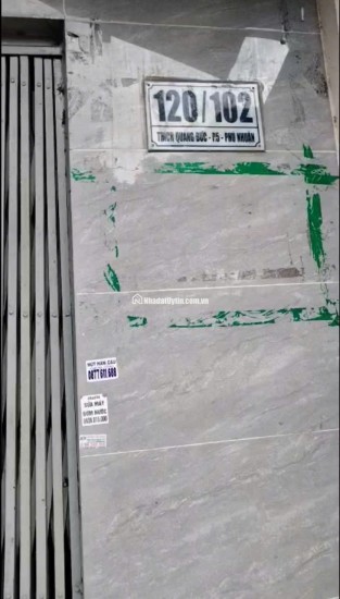 CHO THUÊ NHÀ NGUYÊN CĂN 1 LẦU MT ĐƯỜNG RAY XE LỬA PHÚ NHUẬN LH:0707569412