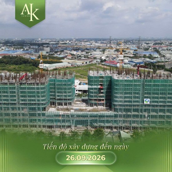 Cập nhật tiến độ A&K Tower đã lên tới tầng 12, đang giữ chỗ dợt mới: 1 tỷ 690/ căn (chưa trừ ưu đãi)
